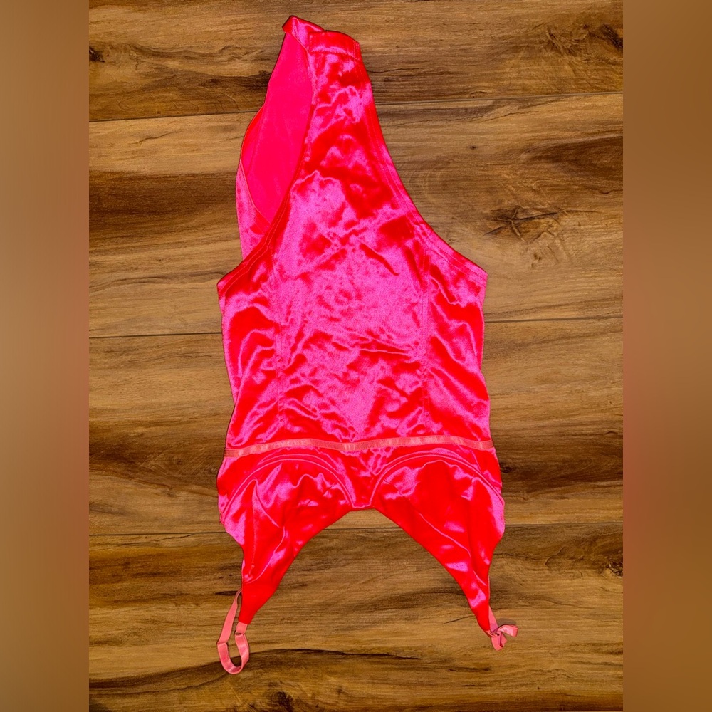 Hot Pink Satin Lingerie